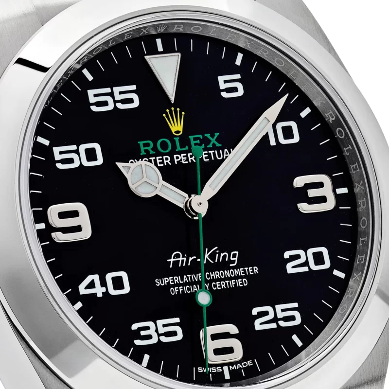 ROLEX AIR KING BLACK DIAL STAINLESS STEEL 40MM SWISS REPLICA 116900