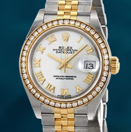 Rolex Datejust 28mm Ladies m279383rbr-0023 Jubilee Bracelet