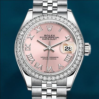 Rolex Datejust 28mm Ladies m279384rbr-0005 Jubilee Bracelet