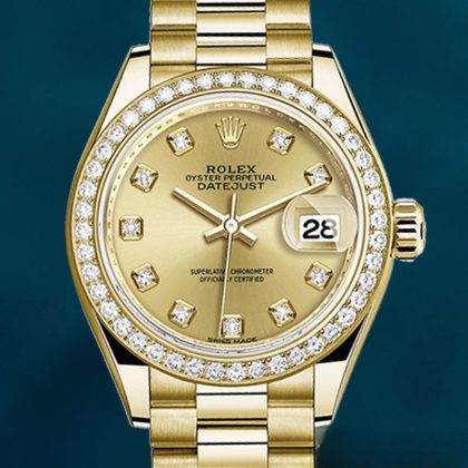 Rolex Datejust 28mm m279138rbr-0023 Ladies Watch Gold-tone