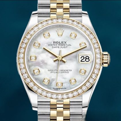 Rolex Datejust 31mm Ladies m278383rbr-0028 Diamond Bezel Watch