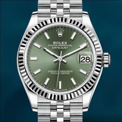 Rolex Datejust 31mm m278274-0018 Unisex Green Dial Silver-tone Swiss Replica Watch