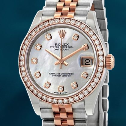 Rolex Datejust 31mm m278381rbr-0026 Ladies Mother of Pearl Dial