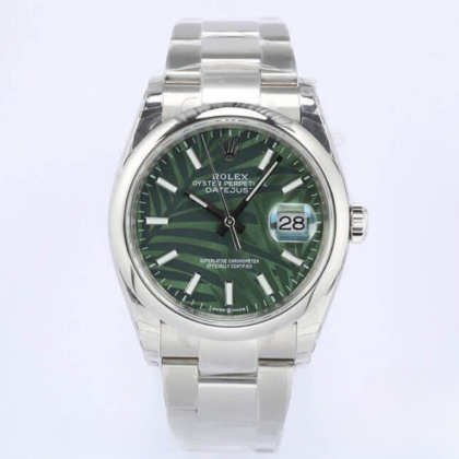 Rolex datejust green dial stainless steel 36mm swiss replica m126200.0020