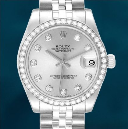 Rolex Datejust m178384-0003 Unisex 31mm Silver-tone Automatic