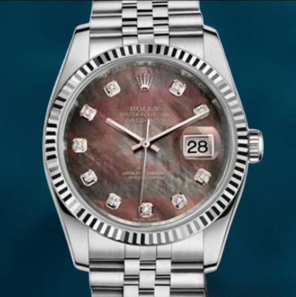 Rolex Datejust 36mm Men’s 116234BKMDJ Mother of Pearl Dial