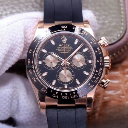 Rolex daytona black dial waterproof 40mm swiss replica m116515ln.0017