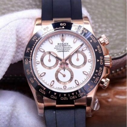 Rolex daytona white dial waterproof 40mm swiss replica m116515ln.0019