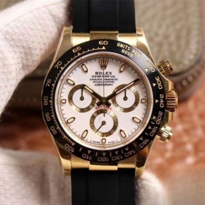 Rolex daytona white dial waterproof 40mm swiss replica m116518ln.0041