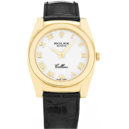 Rolex Cellini Quartz White 53208 32MM