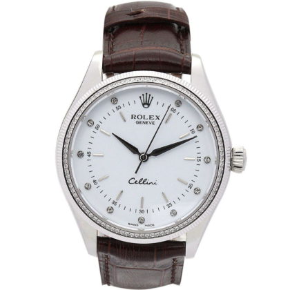 Rolex Cellini Quartz White 42338 25MM