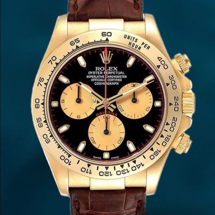 Rolex Daytona 116518 40mm Men’s Gold-tone Black Dial