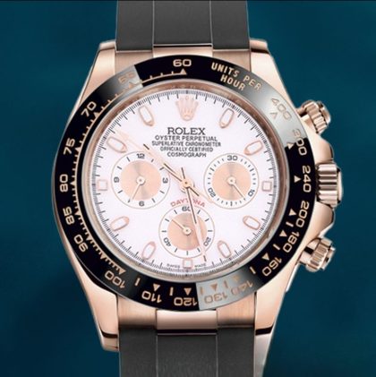 Rolex Daytona 40mm Men’s 116515 White Dial Rose Gold-tone