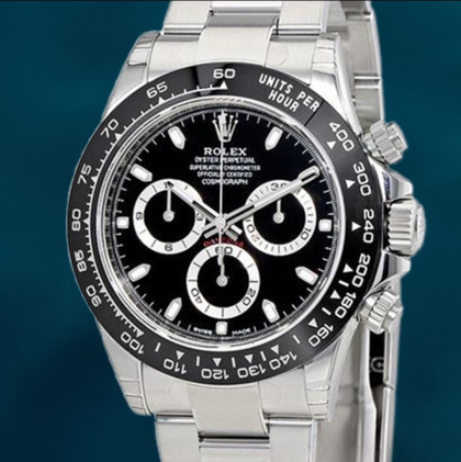 Rolex Daytona 40mm Men’s m116500ln-0002 Silver-tone Black Dial