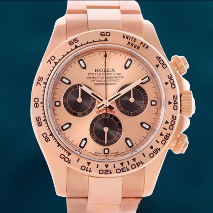 Rolex Daytona 40mm Men’s m116505-0009 Rose Gold Dial