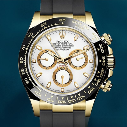 Rolex Daytona 40mm Men’s m116518ln-0041 Rubber Band Gold-tone