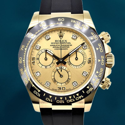 Rolex Daytona Men’s 116518CDR 40mm Rubber Band Gold-tone