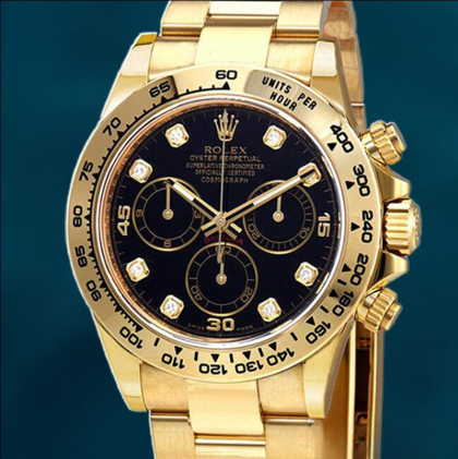 Rolex Daytona Men’s 40mm 116508BKDO Yellow Gold-tone Automatic