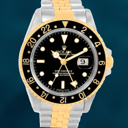 Rolex Gmt Master Men’s 16713BKSJ 40mm Black Dial