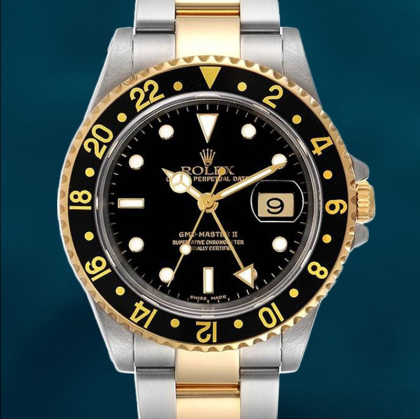 Rolex Gmt Master Men’s 16713BKSO 40mm Stainless Steel Oyster Bracelet