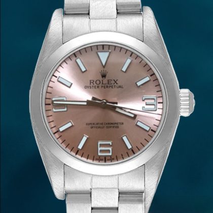 Rolex Oyster Perpetual 36mm Unisex 76080 Pink Dial