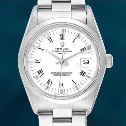 Rolex Oyster Perpetual Date 15000 Men’s 36mm Automatic Silver-tone Swiss Replica Watch