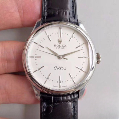 Rolex cellini white dial stainless steel 39mm swiss replica 50509.4