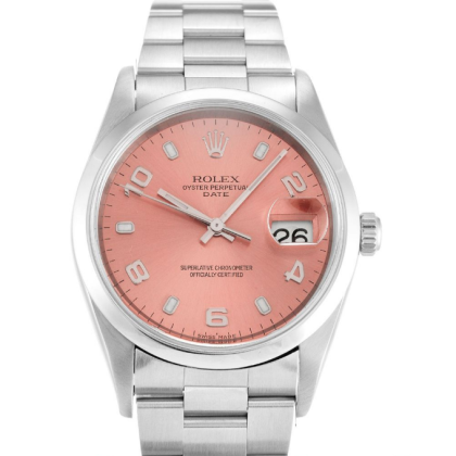 Rolex Oyster Perpetual Date Automatic Salmon 15200 34MM