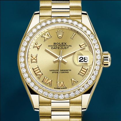 Rolex Datejust 28mm Ladies m279138rbr-0021 Watch President Bracelet