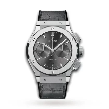 Hublot Classic Fusion Men Automatic Grey Alligator Watch 521.NX.7071.LR