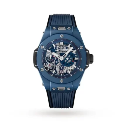 Hublot Big Bang Men Automatic Blue Rubber Watch 414.EX.5123.RX