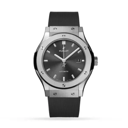 Hublot Classic Fusion Men Automatic Grey Rubber Watch 542.NX.7071.RX