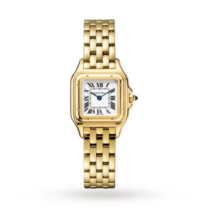 Cartier Panthère de Cartier Women Quartz Silver 18ct Gold Watch WGPN0008