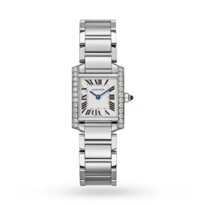 Cartier Tank Française Women Quartz Silver Stainless Steel Watch W4TA0008