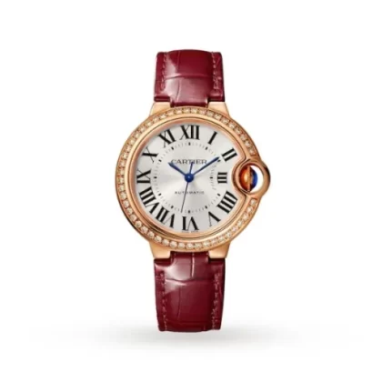 Cartier Ballon Bleu de Cartier Women Quartz Silver Leather Watch WJBB0033