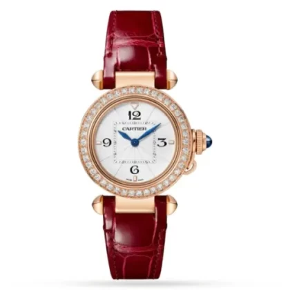 Cartier Pasha de Cartier Women Quartz White Alligator Watch WJPA0017