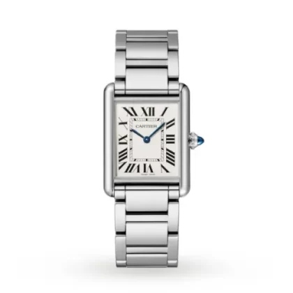 Cartier Tank Must 34 mm Women Quartz Silver Stainless Steel Watch WSTA0052