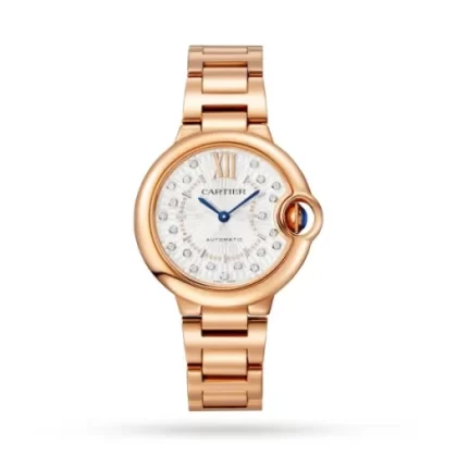 Cartier Ballon Bleu de Cartier Women Automatic Mother of Pearl Alligator Watch WGBB0054