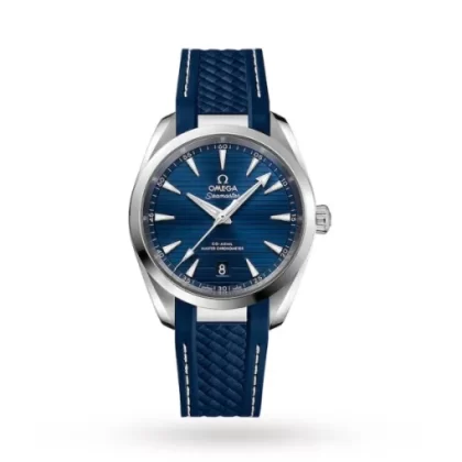 Omega Seamaster Aqua Terra Men Automatic Blue Rubber Watch O22012382003001