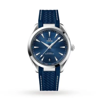 Omega Seamaster Aqua Terra Men Automatic Blue Rubber Watch O22012412103001