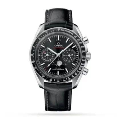 Omega Speedmaster Men Automatic Black Leather Watch O30433445201001