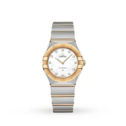 Omega Constellation Women Quartz Mother of Pearl Stainless Steel Watch O13120286055002