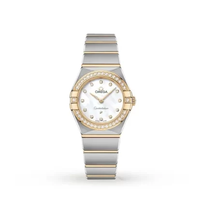 Omega Constellation Women Quartz Mother of Pearl Stainless Steel Watch O13125286052002