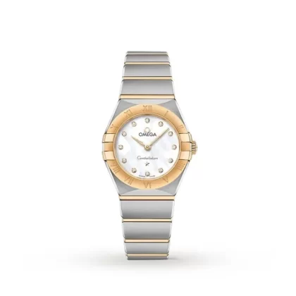 Omega Constellation Women Quartz Mother of Pearl Stainless Steel Watch O13120256055002