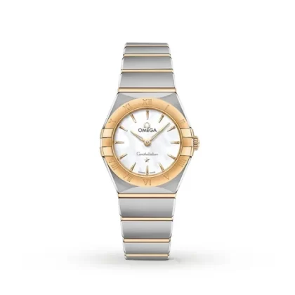 Omega Constellation Women Quartz Mother of Pearl Stainless Steel Watch O13120256005002