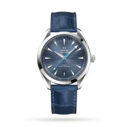 Omega Seamaster Aqua Terra Men Automatic Blue Leather Watch O22013412103002