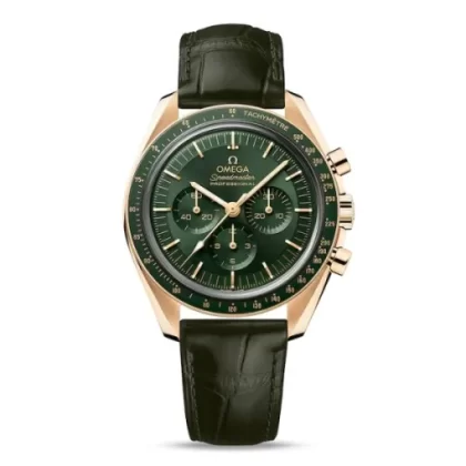 Omega Speedmaster Men Automatic Green Leather Watch O31063425010001