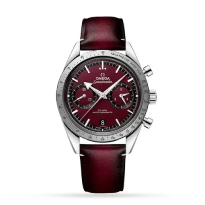 Omega Speedmaster Men Automatic Red Leather Watch O33212415111001