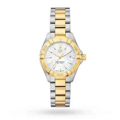 TAG Heuer Aquaracer Women Quartz Mother of Pearl Bicoloured Watch WBD1420.BB0321