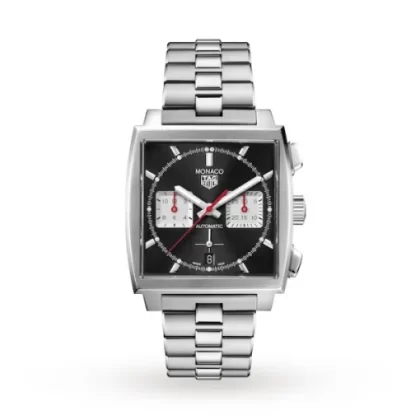 TAG Heuer Monaco Men Automatic Black Stainless Steel Watch CBL2113.BA0644